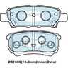 DB1686 GCT Bendix Brake Pad Set
