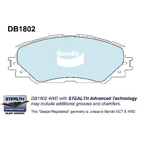 DB1802 GCT Bendix Brake Pads Set