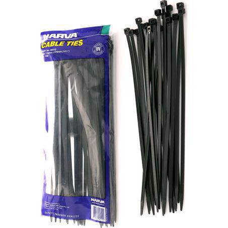 Narva Nylon Cable Ties 7.6mm x 370mm 100 Pc