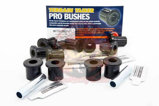 KIT SHACKLE BUSH OD=35MM FRONT OF REAR PRO BUSH SYNTHETIC - PAJERO