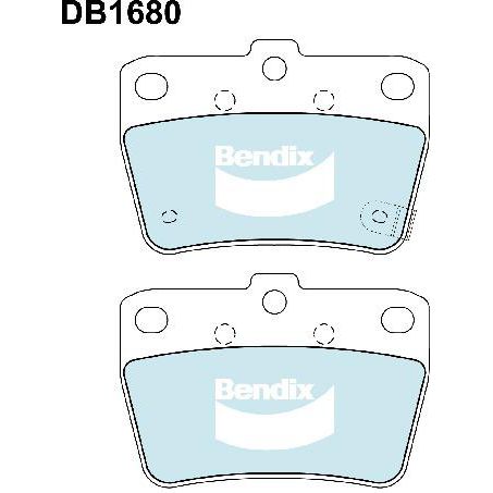 DB1680-4WD Bendix Brake Pad Set - Rear