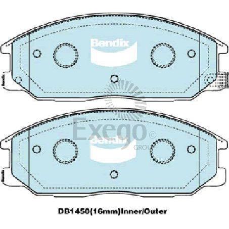 DB1450 4WD Bendix Brake Pads Set