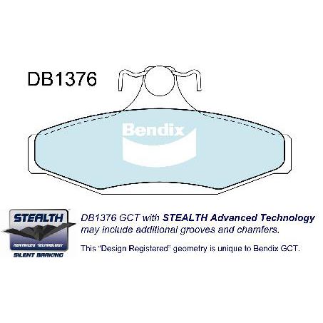 DB1376 GCT Bendix Brake Pads Set