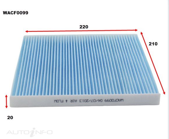 Wesfil WACF0099 Pollen Filter