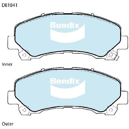DB1841-4WD Bendix Brake Pad Set - Front