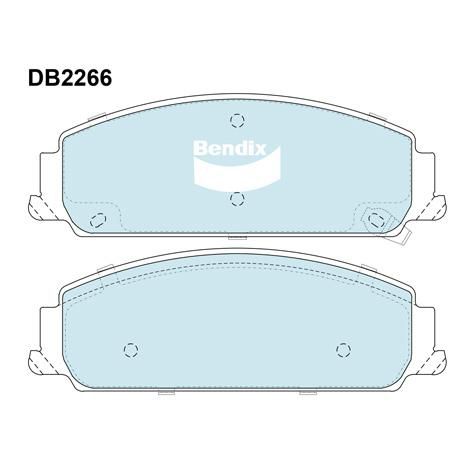 DB2266 GCT Bendix Brake Pads Set