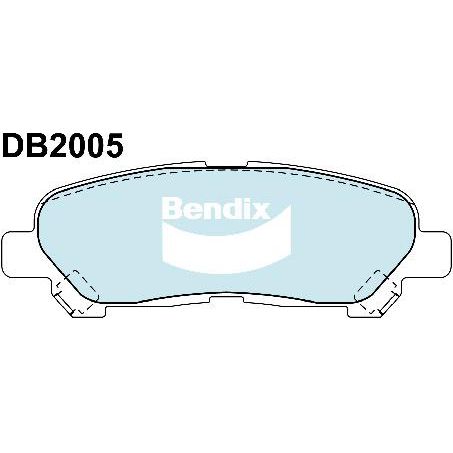 DB2005-4WD Bendix Brake Pad Set - Rear