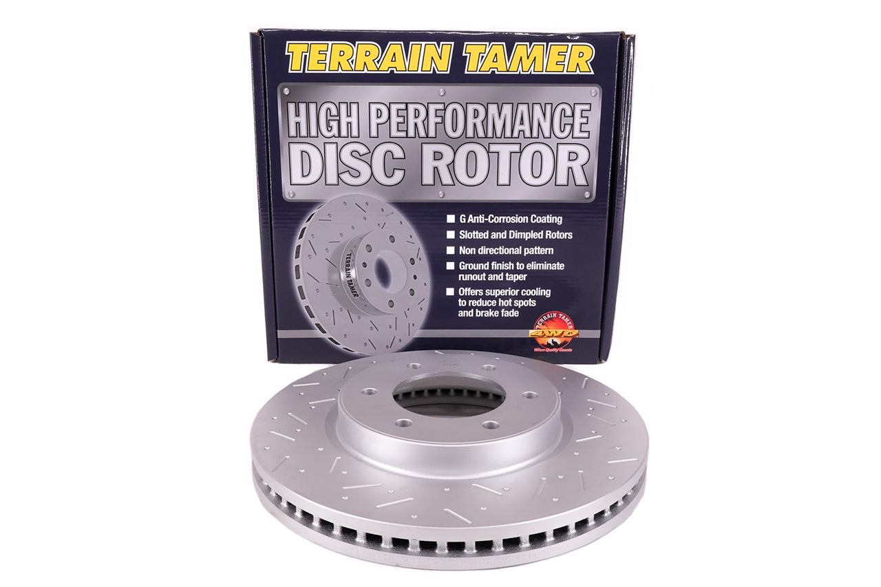 T/T DIMPLED & SLOTTED DISC ROTOR FRONT