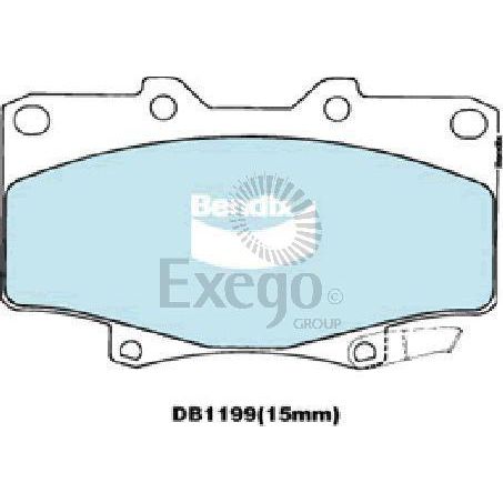 DB1199 4WD Bendix Brake Pads Set